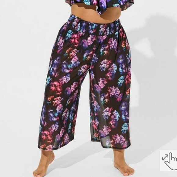 Torrid Multicolor Swim Coverup Pants - Picture 1 of 4